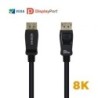 Cable DisplayPort 1.4 8K Aisens A149-0430- DisplayPort Macho - DisplayPort Macho- 50cm- Certificado- Negro