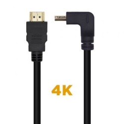 Cable HDMI 2.0 4K Aisens A120-0456- HDMI Macho - HDMI Macho- 1m- Negro