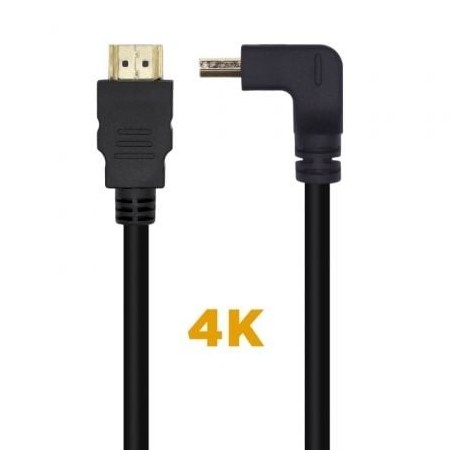 Cable HDMI 2.0 4K Aisens A120-0457- HDMI Macho - HDMI Macho- 2m- Negro