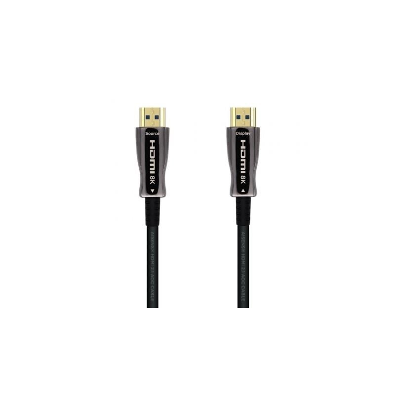 Cable HDMI 2.1 AOC 8K Aisens A153-0520- HDMI Macho - HDMI Macho- 40m- Negro