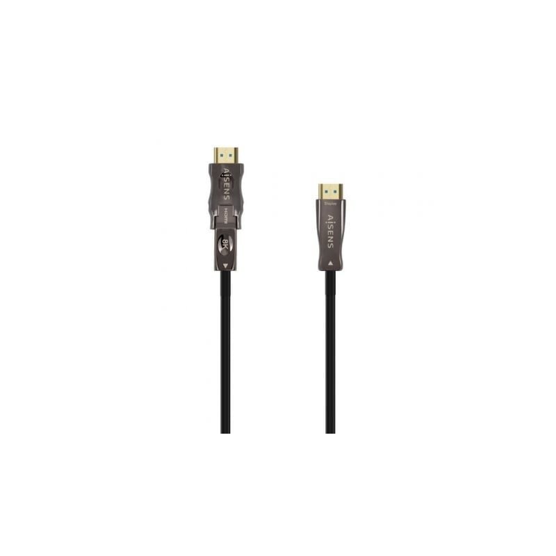 Cable HDMI 2.1 AOC 8K Desmontable Aisens A153-0645- HDMI Macho - D Macho - HDMI Macho- 20m- Negro