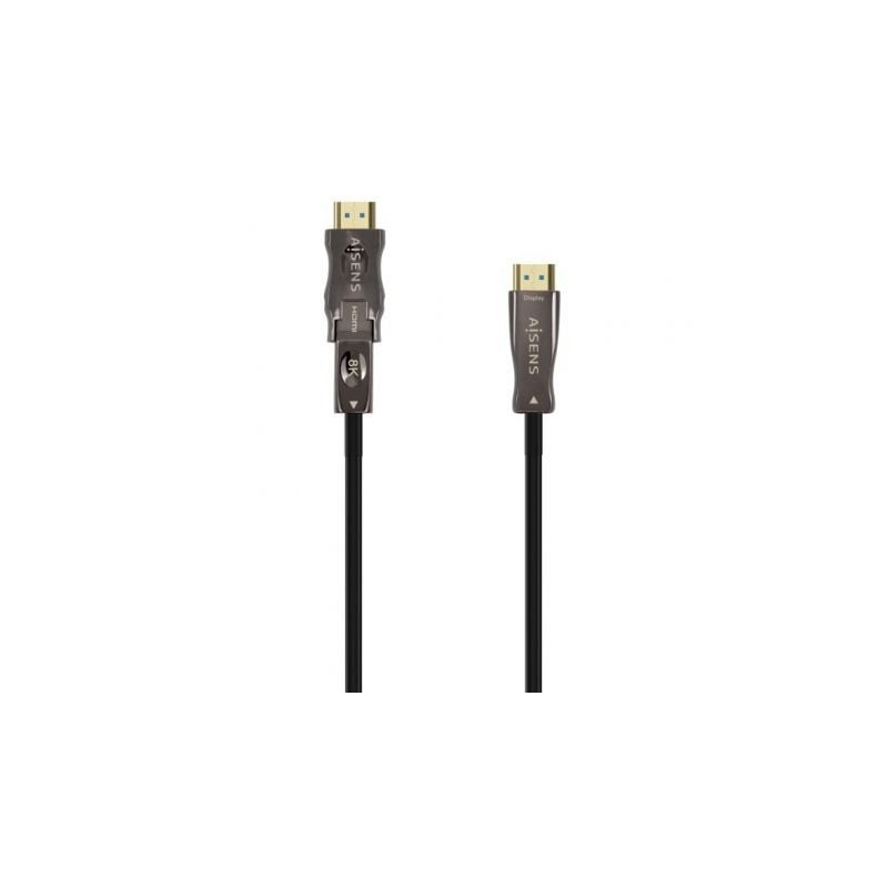Cable HDMI 2.1 AOC 8K Desmontable Aisens A153-0648- HDMI Macho - D Macho - HDMI Macho- 50m- Negro