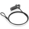 Cable de Seguridad para Portátiles Aisens ASLK-D40N03-BK- 1.5m
