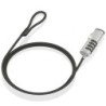 Cable de Seguridad Tipo NANO para Portátiles Aisens ASLK-D50N05-BK- 1.5m