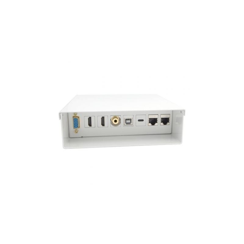 Caja de Conexiones Aisens A127-0720- VGA - 2x HDMI - Jack 3.5 - USB Tipo-C - USB - 2x RJ45
