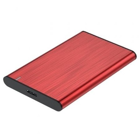 Caja Externa para Disco Duro de 2.5' Aisens ASE-2525RED- USB 3.1- Sin tornillos