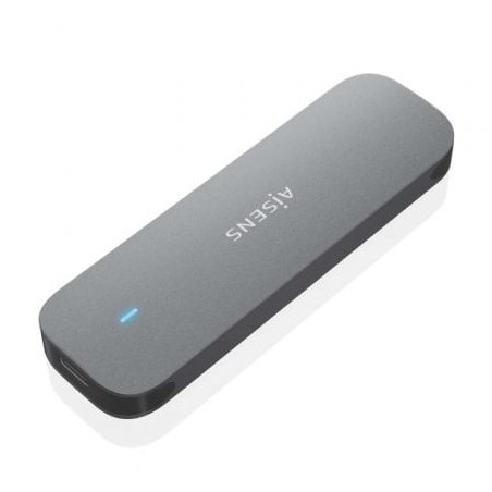 Caja Externa para Disco SSD M.2 SATA Aisens ASM2-006GRY- USB 3.1- Sin tornillos