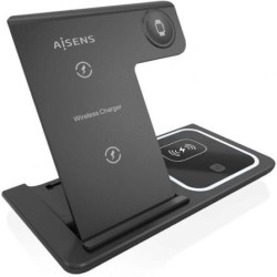 Base de carga Inalámbrica Aisens ASCH-15W3WC043-BK- 15W