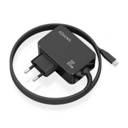 Cargador Gan de Pared Aisens ASCH-1PD65WL033-BK- 1xUSB Tipo-C + Cable 1.8m- 65W