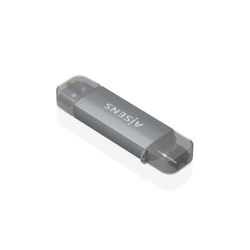Lector de Tarjetas Externo Aisens ASCR-2AC08-GR- USB 3.1