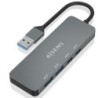 Hub USB 3.2 Aisens A106-0696- 2xUSB- 2xUSB Tipo-C- Gris