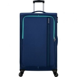 Maleta de Cabina American Tourister Sea Seeker Spinner 80cm- 80x47.5x28.5cm- 4 Ruedas- Marino Combate