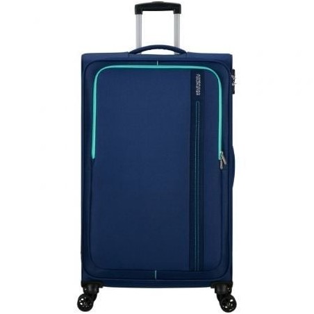 Maleta de Cabina American Tourister Sea Seeker Spinner 80cm- 80x47.5x28.5cm- 4 Ruedas- Marino Combate