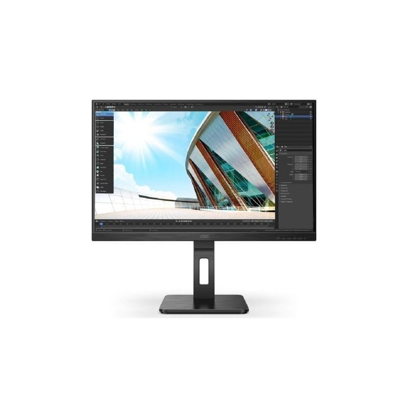 Monitor Profesional AOC 27P2Q 27'- Full HD- Multimedia- Regulable en altura- Negro