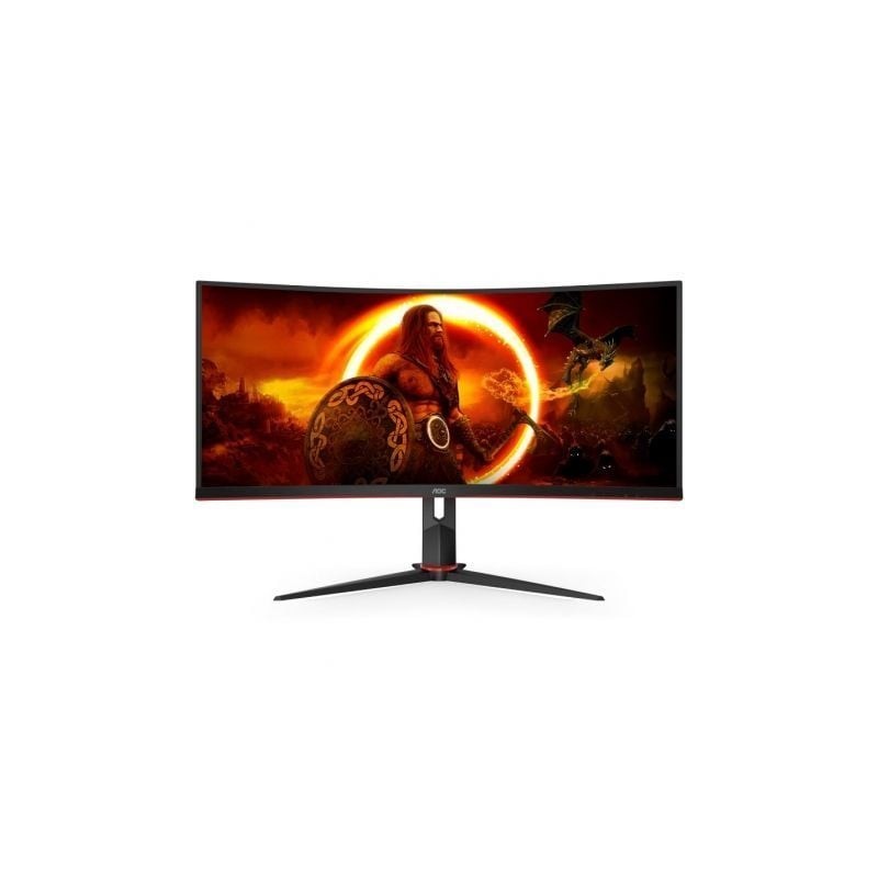 Monitor Gaming Ultraparonámico Curvo AOC CU34G2XP-BK 34'- WQHD- 1ms- 180Hz- VA- Negro