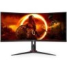 Monitor Gaming Ultraparonámico Curvo AOC CU34G2XP-BK 34'- WQHD- 1ms- 180Hz- VA- Negro