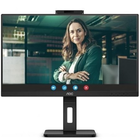 Monitor Profesional AOC Q27P3QW 27'- QHD- Webcam- Multimedia- Regulable en altura- Negro