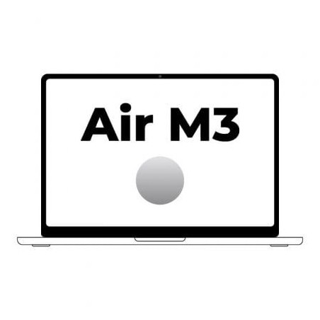 Apple Macbook Air 15,3'- M3 8-Core CPU- 16Gb- 256Gb SSD-  10-Core GPU- Plata