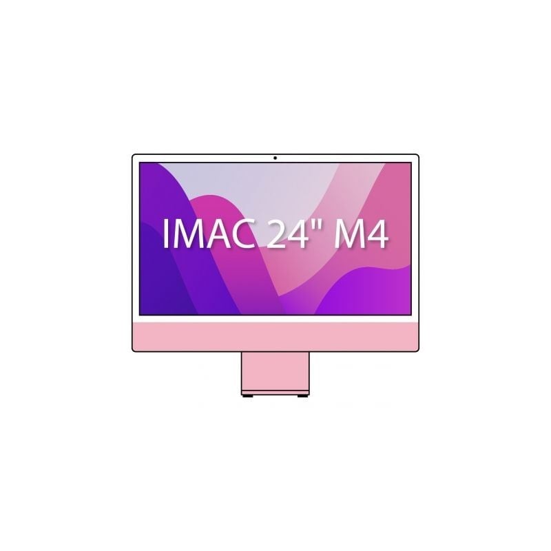 Apple iMac 24' Retina 4,5K - M4 10-Core CPU- 16Gb- 256Gb SSD- 10-Core GPU- Rosa