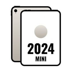 iPad Mini 8.3' 2024 7th WiFi Cell- A17 Pro- 128GB- 5G- Blanco Estrella- MXPQ3TY-A