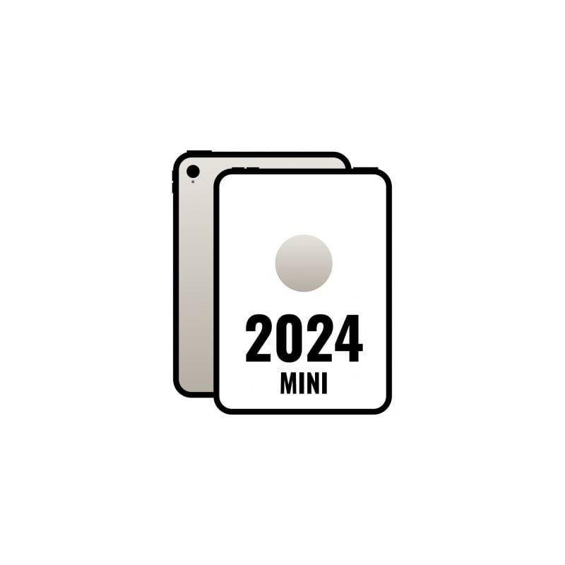 iPad Mini 8.3' 2024 7th WiFi Cell- A17 Pro- 128GB- 5G- Blanco Estrella- MXPQ3TY-A