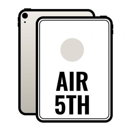 Apple iPad Air 10.9 5th Wi-Fi- M1- 64GB- Blanco Estrella