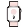Apple Watch Series 9- GPS- 45mm- Caja de Aluminio Rosa- Correa Deportiva Loop Rosa Claro