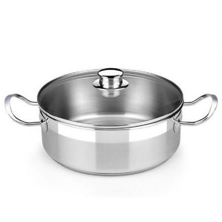 Cacerola Bra Profesional A340331- Ø16cm- Acero Inoxidable- Apta para Inducción