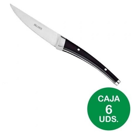 Pack 6 Cuchillos Chuleteros Bra A047167 X6- Hoja 25mm- Acero inoxidable