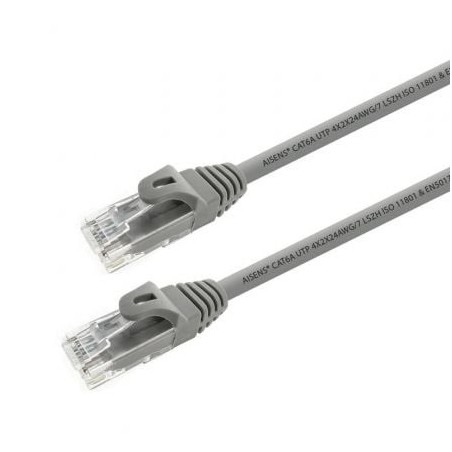 Cable de Red RJ45 UTP Aisens A145-0331 Cat.6A- 15m- Gris