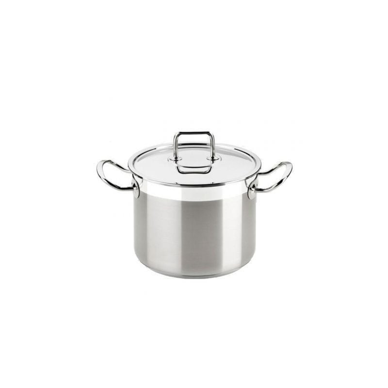 Olla Bra Profesional A343954- Ø22cm- 6.5L- Acero Inoxidable- Apta para Inducción