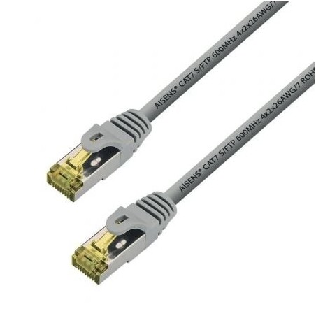 Cable de Red RJ45 S-FTP Aisens A146-0335 Cat.7- 2m- Gris
