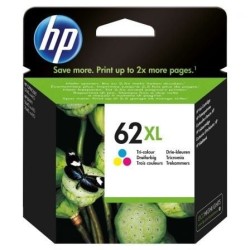 Cartucho de Tinta Original HP nº62 XL Alta Capacidad- Tricolor