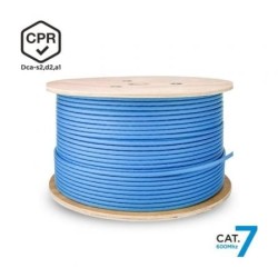 Bobina de Cable RJ45 SFTP AWG23 LSZH CPR Dca Aisens A146-0666 Cat.7- 500m- Azul