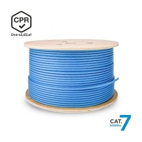 Bobina de Cable RJ45 SFTP AWG23 LSZH CPR Dca Aisens A146-0666 Cat.7- 500m- Azul