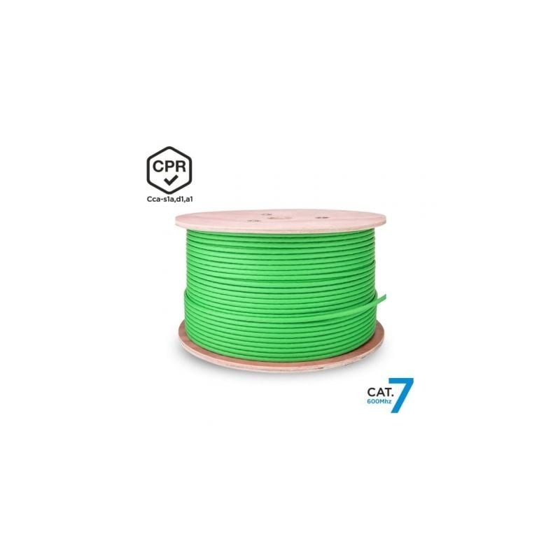 Bobina de Cable RJ45 SFTP AWG23 LSZH CPR Cca Aisens A146-0667 Cat.7- 305m- Verde