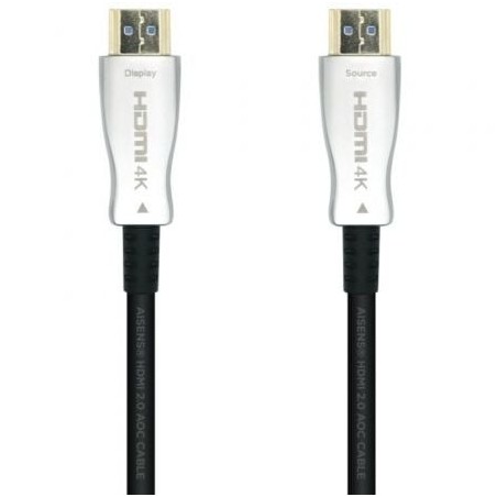 Cable HDMI 2.0 AOC 4K Aisens A148-0379- HDMI Macho - HDMI Macho- 30m- Negro