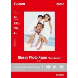 Papel Fotográfico Canon GP-501- 21 x 29.7cm- 200g- 100 Hojas- Brillante