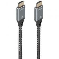 Cable HDMI 2.1 8K Aisens A150-0876- HDMI Macho - HDMI Macho- 5m- Gris y Negro