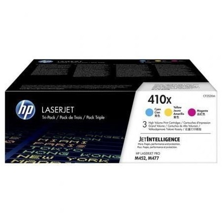 Tóner Original HP nº410X XL Alta Capacidad Multipack- Cian- Magenta- Amarillo