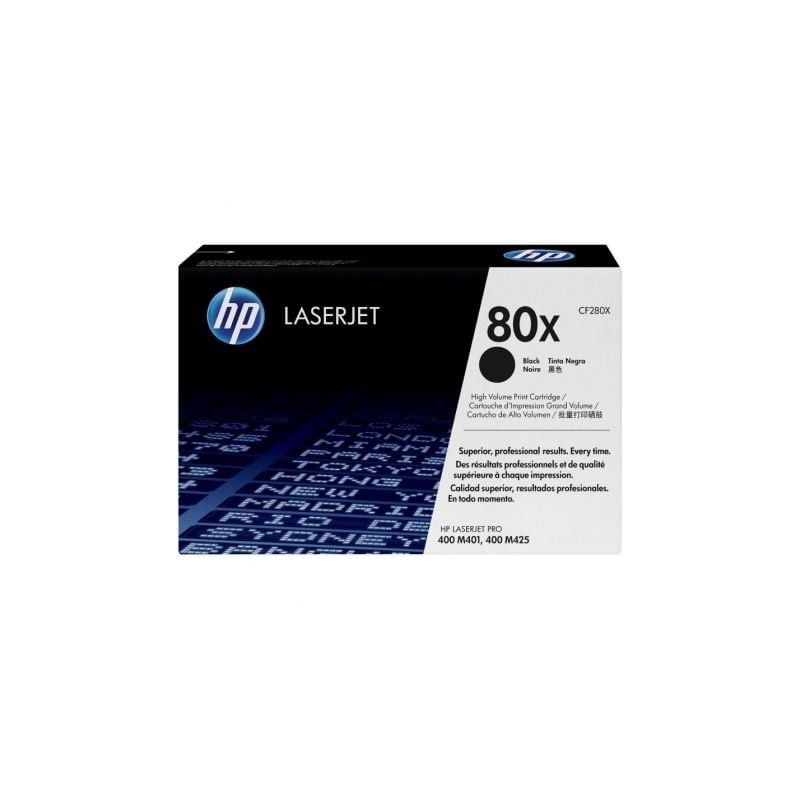 Tóner Original HP nº80X XL Alta Capacidad- Negro