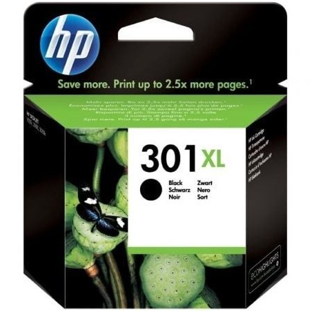 Cartucho de Tinta Original HP nº301 XL Alta Capacidad- Negro
