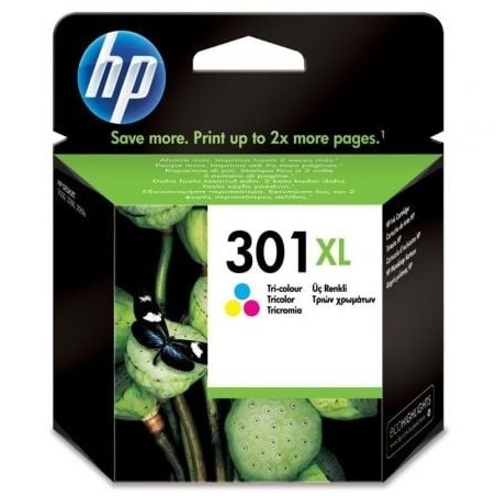 Cartucho de Tinta Original HP nº301 XL Alta Capacidad- Tricolor