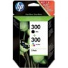 Cartucho de Tinta Original HP nº300 Multipack- Negro- Tricolor