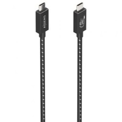 Cable USB 4.0 Tipo-C Aisens A156-0866- USB Tipo-C Macho - USB Tipo-C Macho- Hasta 240W- 40Gbps- 50cm- Gris