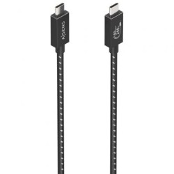 Cable USB 4.0 Tipo-C Aisens A156-0868- USB Tipo-C Macho - USB Tipo-C Macho- Hasta 240W- 40Gbps- 1.5m- Gris