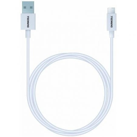 Cable USB 3.0 Tipo-C Duracell USB5031W- USB Tipo-C Macho - USB Macho- 1m- Blanco