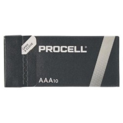 Pack de 10 Pilas AAA L03 Duracell PROCELL ID2400IPX10- 1.5V- Alcalinas