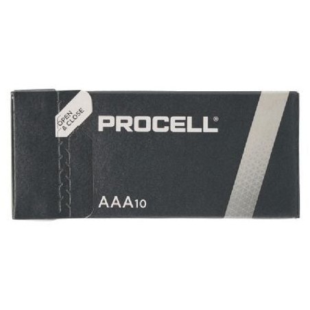 Pack de 10 Pilas AAA L03 Duracell PROCELL ID2400IPX10- 1.5V- Alcalinas