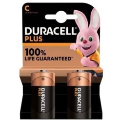 Pack de 2 Pilas C Duracell  LR14- 1.5V- Alcalinas
